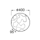 CEILING LAMP D40 GLASS PUZZLE XD05400