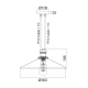 BLACK BELL D34 1XE27 METALLIC HIPPOLYTE KS12882CB