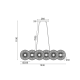 ^PENDANT LIGHTING 6ΧΕ27 BLACK METAL 103Χ35ΧΗ119CM KOBE HL45846P103B