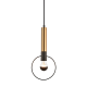 ^PENDANT LIGHTING 1ΧE27 BRASS/BLACK METAL D18ΧΗ116CM MIRACOLO HL39971P18BB