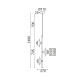 ^PENDANT LIGHTING 3ΧG9 COPPER/BLACK METAL+ GLASS 27Χ27ΧΗ149CM HYDRA HL4303P27BC