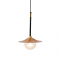 ^PENDANT LIGHTING 1ΧG9 BRASS/BLACK METAL+ GLASS D20ΧΗ116CM LAYLA HL4311P20BB