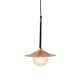 ^PENDANT LIGHTING 1ΧG9 BRASS/BLACK METAL+ GLASS D20ΧΗ116CM LAYLA HL4311P20BB ^PENDANT LIGHTING 1ΧG9 BRASS/BLACK METAL+ GLASS D20ΧΗ116CM LAYLA HL4311P20BB