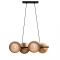 ^PENDANT LIGHTING 4ΧG9 BRASS/BLACK METAL+ GLASS 68X27ΧΗ118CM LAYLA HL4324P68BB