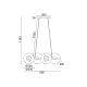 ^PENDANT LIGHTING 4ΧG9 BRASS/BLACK METAL+ GLASS 68X27ΧΗ118CM LAYLA HL4324P68BB ^PENDANT LIGHTING 4ΧG9 BRASS/BLACK METAL+ GLASS 68X27ΧΗ118CM LAYLA HL4324P68BB