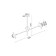 ^CEILING LIGHTING 2ΧG9 BRASS/BLACK METAL+ GLASS 85X20ΧΗ51CM LAYLA HL4322C84BB