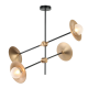 ^CEILING LIGHTING 24ΧG9 BRASS/BLACK METAL+ GLASS 85X81ΧΗ67CM LAYLA HL4324C84BB ^CEILING LIGHTING 24ΧG9 BRASS/BLACK METAL+ GLASS 85X81ΧΗ67CM LAYLA HL4324C84BB