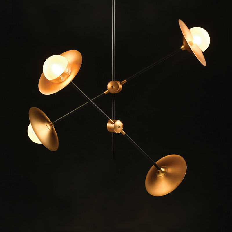 ^CEILING LIGHTING 24ΧG9 BRASS/BLACK METAL+ GLASS 85X81ΧΗ67CM LAYLA HL4324C84BB ^CEILING LIGHTING 24ΧG9 BRASS/BLACK METAL+ GLASS 85X81ΧΗ67CM LAYLA HL4324C84BB
