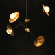 ^CEILING LIGHTING 24ΧG9 BRASS/BLACK METAL+ GLASS 85X81ΧΗ67CM LAYLA HL4324C84BB ^CEILING LIGHTING 24ΧG9 BRASS/BLACK METAL+ GLASS 85X81ΧΗ67CM LAYLA HL4324C84BB