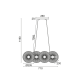 ^PENDANT LIGHTING 4ΧΕ27 BLACK METAL 71Χ35ΧΗ119CM KOBE HL45844P71B