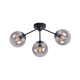 CEILING 3XE14 METAL BLACK+ TINTED GLASS BOMBAY OD807003C