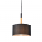 FLOOR 1ΧΕ27 METAL BLACK/ ABAZOUR+WOOD COLOR Φ25ΧΗ120CM YASMINE OD650825PBK