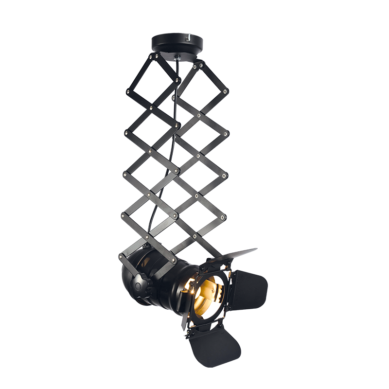 CEILING L/F 1ΧΕ27 METAL BLACK 20Χ34Χ90CM ALMODOVAR OD91131CB