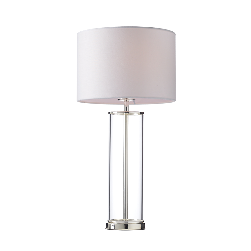 ^TABLE L/F 1ΧΕ27 GLASS+HAT+SILVER METAL Φ25ΧΗ48CM ANTELINO OD90801TWS