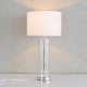 ^TABLE L/F 1ΧΕ27 GLASS+HAT+SILVER METAL Φ25ΧΗ48CM ANTELINO OD90801TWS