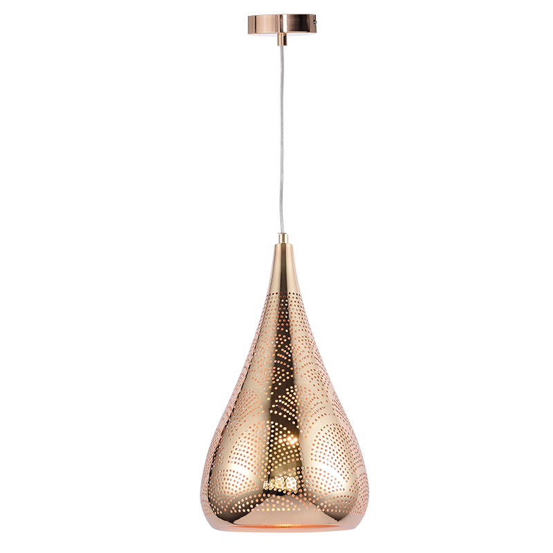 ^ PHASING OUT PENDANT L/F 1ΧΕ27 METAL POLISHED COPPER Φ20ΧΗ41Χ160CM PLEIADES OD90901PC