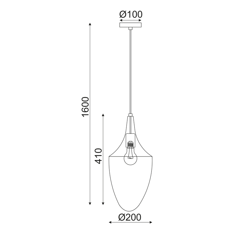 ^ PHASING OUT PENDANT L/F 1ΧΕ27 METAL POLISHED BRASS Φ23ΧΗ43Χ160C PLEIADES OD90911PB