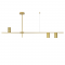 ^CEILING LUMINAIRE 3ΧGU10 GOLD METAL 130Χ12ΧΗ53CM ARISTO OD843C130G