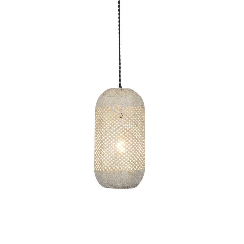 ^PENDANT LUMINAIRE 1XE27 RATTAN + WOOD D20XH120CM COCONUT OD761P20RW