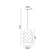 ^PENDANT LUMINAIRE 1XE27 RATTAN + WOOD D20XH120CM COCONUT OD761P20RW