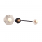 ^WALL MOUNTED LUMINAIRE 2XE27 WHITE MARBLE 18Χ74X23CM CLOCK OD742W74WM