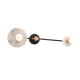 ^WALL MOUNTED LUMINAIRE 2XE27 WHITE MARBLE 18Χ74X23CM CLOCK OD742W74WM