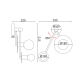 ^WALL MOUNTED LUMINAIRE 2XE27 WHITE MARBLE 18Χ74X23CM CLOCK OD742W74WM