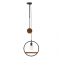^PENDANT 1XE27 METALLIC RING+WOOD Φ35 ROOTTORI DCR1760135P