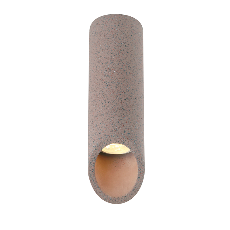 ^WALL LIGHTING 1XGU10 RED CEMENT D7XH24CM FALTSO MK151S24R