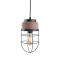 ^ PHASING OUT PENDANT LIGHTING 1XE27 RED CEMENT+ BLACK METAL D16XH120CM EPOQUE MK331P16RB