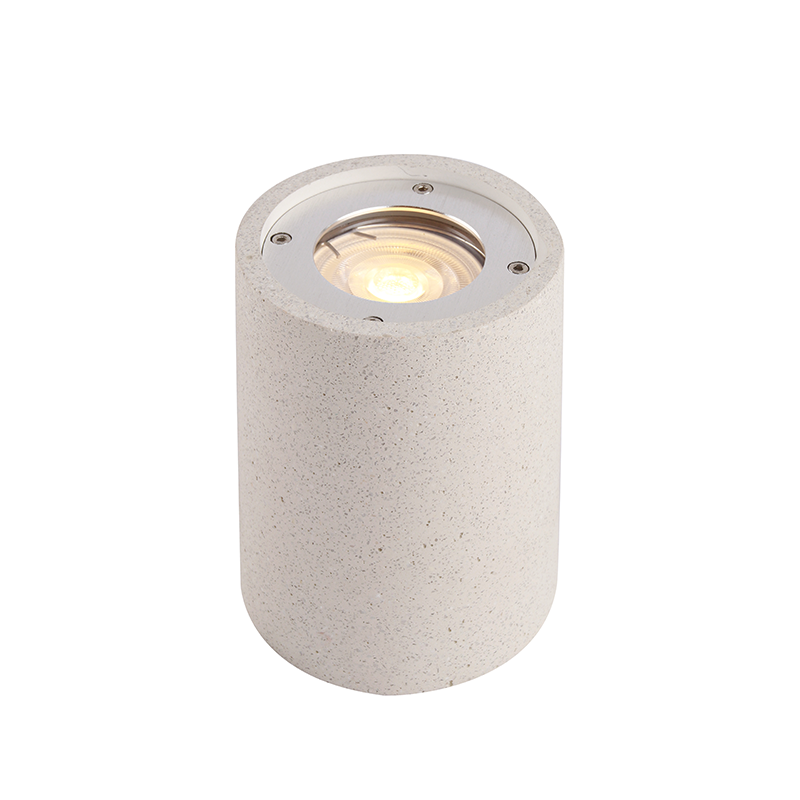 ^CEILING ROUND SPOT LUMINAIRE IP65 GU10 WHITE CEMENT MK163130RW