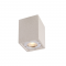 ^CEILING SQUARE SPOT LUMINAIRE IP65 GU10 WHITE CEMENT MK163130SW