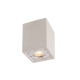^CEILING SQUARE SPOT LUMINAIRE IP65 GU10 WHITE CEMENT MK163130SW