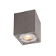 ^CEILING SQUARE SPOT LUMINAIRE IP65 GU10 BLACK CEMENT MK163130SB
