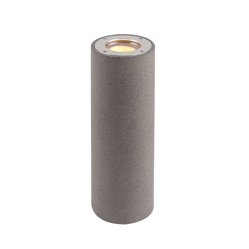^WALL UP-DOWN ROUND SPOT LUMINAIRE IP65 2XGU10 BLACK CEMENT MK0012RB