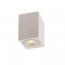 ^WALL SQUARE SPOT LUMINAIRE IP65 GU10 WHITE CEMENT MK0531SW