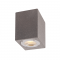^WALL SQUARE SPOT LUMINAIRE IP65 GU10 BLACK CEMENT MK0531SB