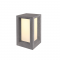 ^POST LUMINAIRE 330MM IP65 2xE27 Max.7W BLACK CEMENT & PC DIFFUSER MK039B-330