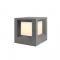 ^POST LUMINAIRE 200MM IP65 E27 Max.7W BLACK CEMENT & PC DIFFUSER MK041B-200