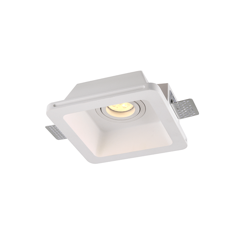 ^SQUARE MOVABLE GYPSUM TRIMLESS SPOT LUMINAIRE AARI GU10 G16760C