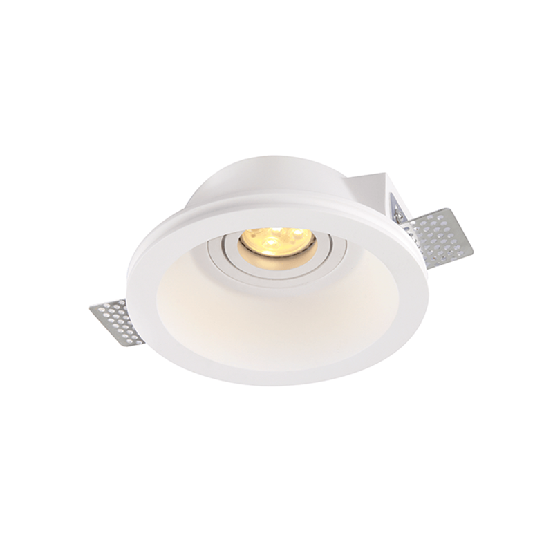 ^ROUND MOVABLE GYPSUM TRIMLESS SPOT LUMINAIRE AARI GU10 G16860C