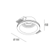 ^ROUND MOVABLE GYPSUM TRIMLESS SPOT LUMINAIRE AARI GU10 G16860C