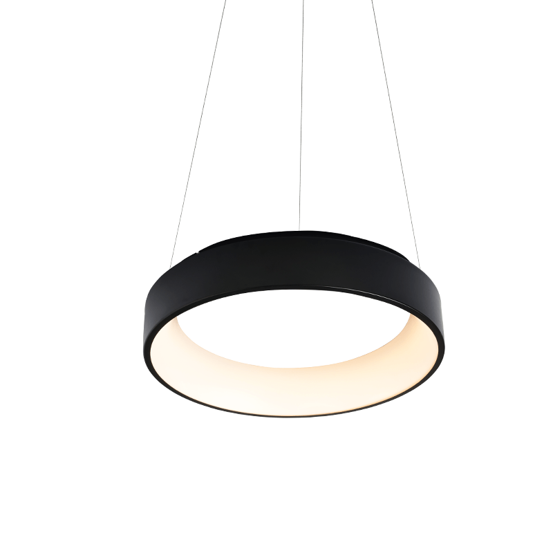 ^PENDANT LIGHTING LED 48W 3000K 2630LM BLACK METALLIC D60XH120CM APOLLO BR81LEDP60BK