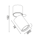 ^WALL MOUNTED LIGHTING 1XGU10 WHITE ALUMINUM D5,5XH13CM ELITIS RA301S6WH