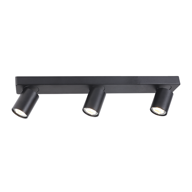 ^WALL MOUNTED LIGHTING 3XGU10 BLACK ALUMINUM 54Χ7Χ11CM ELITIS RA303S54BK