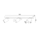 ^WALL MOUNTED LIGHTING 3XGU10 BLACK ALUMINUM 54Χ7Χ11CM ELITIS RA303S54BK