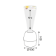 2 IN 1 8W LED NIGHT LIGHT & PROJECTOR WITH 4 PATTERNS AND 1M USB CABLE OR 3XAA BALLOON