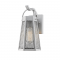 ^PAINTED SILVER WALL(PENDANT) LUMINAIRE NYX 1XE27 IP44 WITH GRID & CLEAR GLASS NYX1WPPS