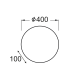 CEILING LAMP D30 WHITE GLASS ALBATRE XD01300W