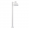 ^SAND WHITE LUMINAIRE BERO 1XE27 MAX.10W LED IP44 WITH POLE & OPAL PC DIFFUSER BERO1POWH